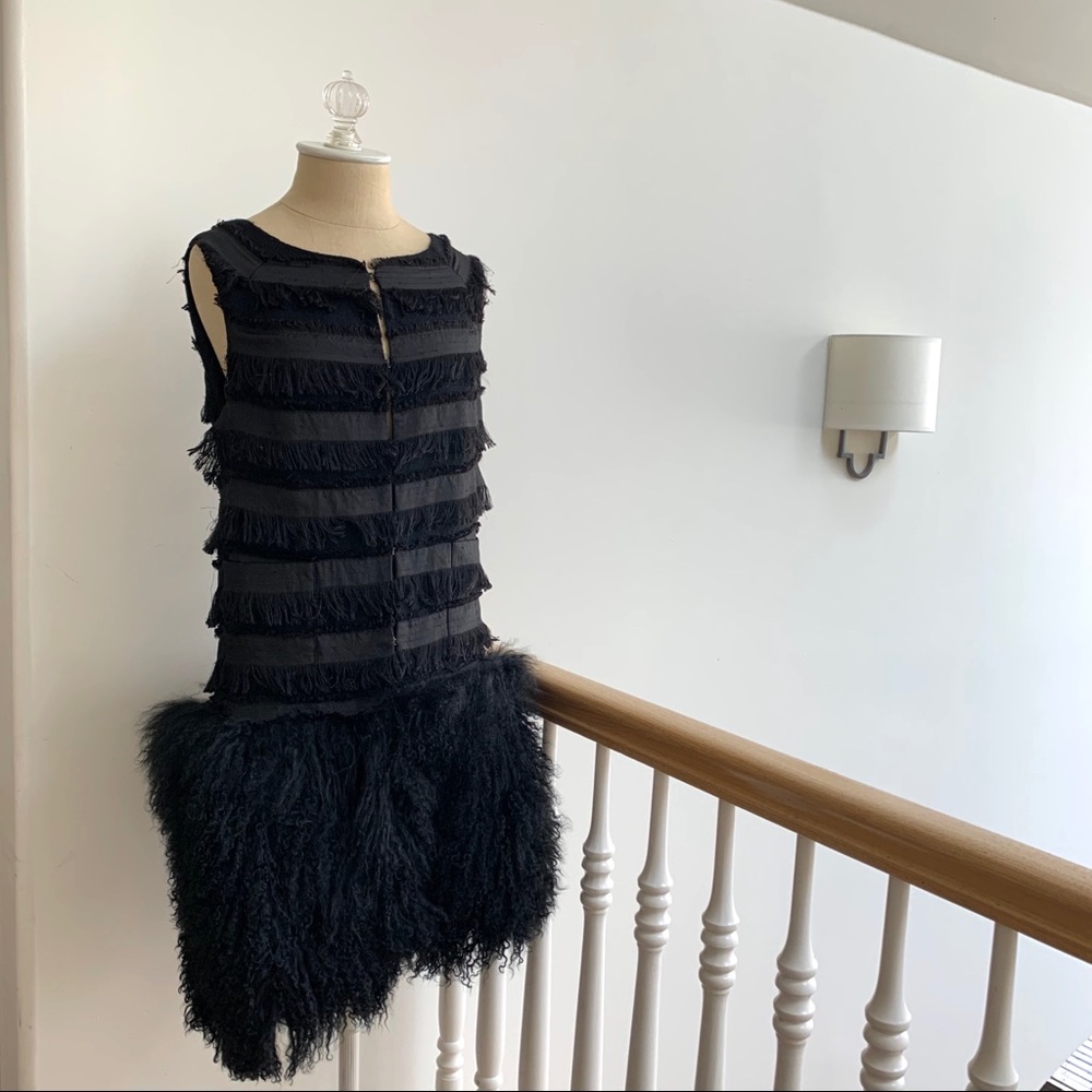 Vintage Vest with Fur